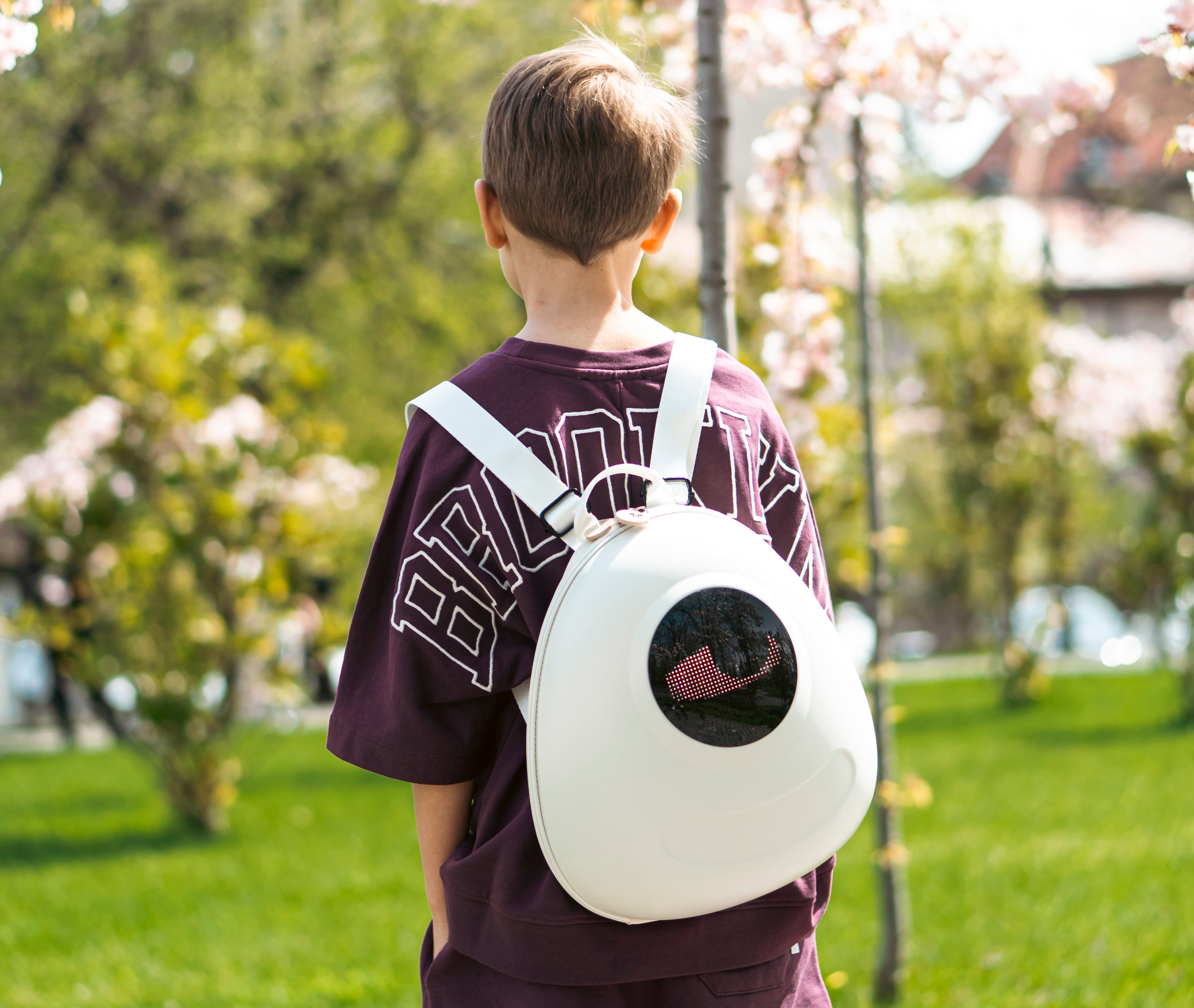 Ghiozdan Copii cu LED - Big Eyes Expresiv